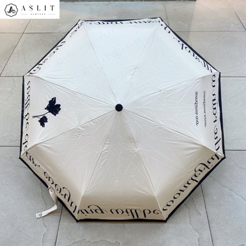 [애슬릿] 자동 투톤 3단 모던 프린팅 암막 양산 양우산