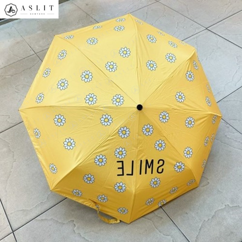 [애슬릿] 꽃 플라워 패턴 프린팅 암막 3단 양산 양우산