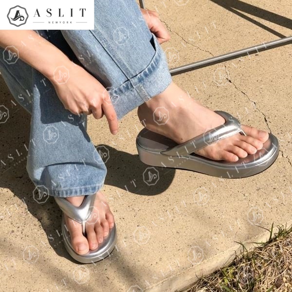 [애슬릿] 플랫폼 발 편한 컬러 여성 여름 쪼리 슬리퍼