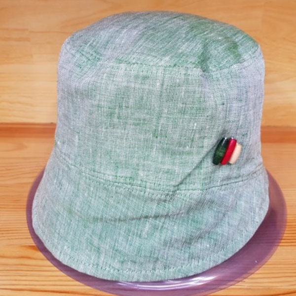 [애슬릿] 중년 여성 비즈 얇은 버킷햇 벙거지 모자