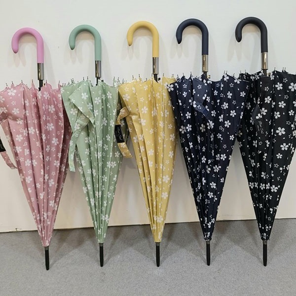 [애슬릿] 벚꽃 튼튼한 16k 자동 장우산 단우산