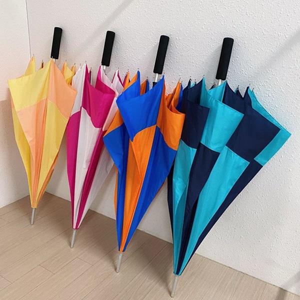 [애슬릿] 국내 생산 튼튼한 배색 골프 자동 장우산
