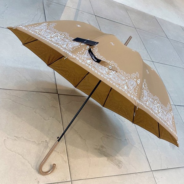 [애슬릿] 태풍 장마 고급 페이즐리 튼튼한 장우산