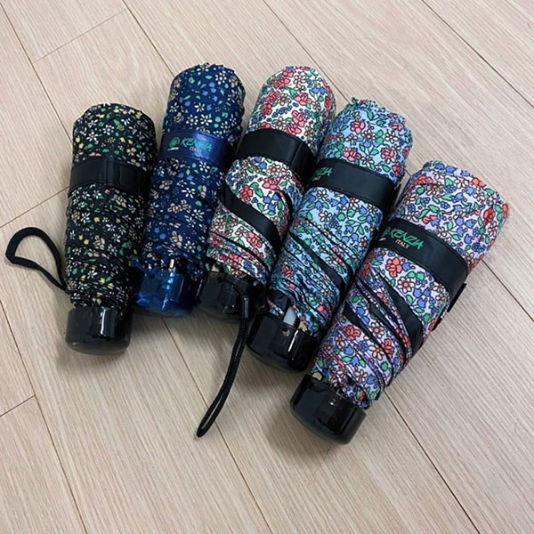 [애슬릿] 꽃 암막 코팅 가벼운 미니 양산 우산 우양산