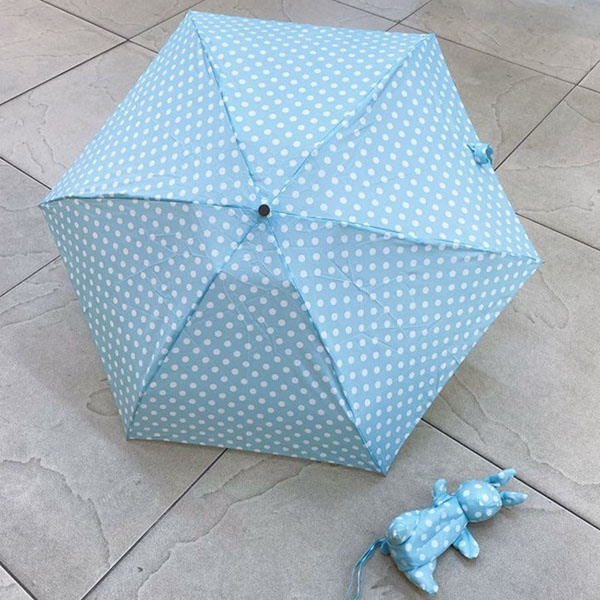 [애슬릿] 도트 애니멀 5단 접이식 미니 양산 우산
