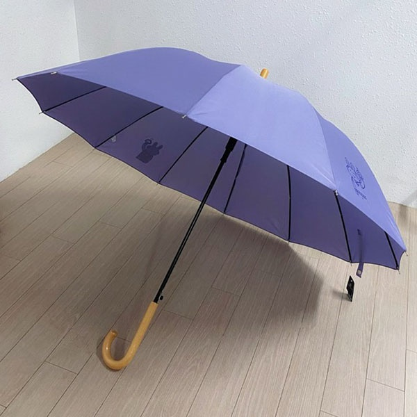 [애슬릿] 캐릭터 우드 핸들 튼튼한 장마 장우산