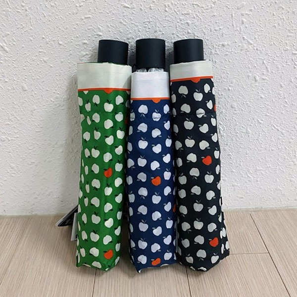 [애슬릿] 애플 자외선 차단 초경량 3단 양산 우산