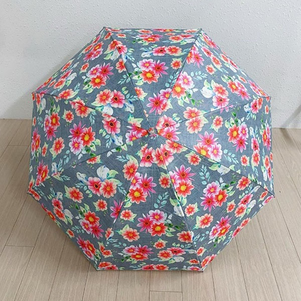 [애슬릿] 국내 생산 꽃 암막 코팅 가벼운 여성 양산 우산