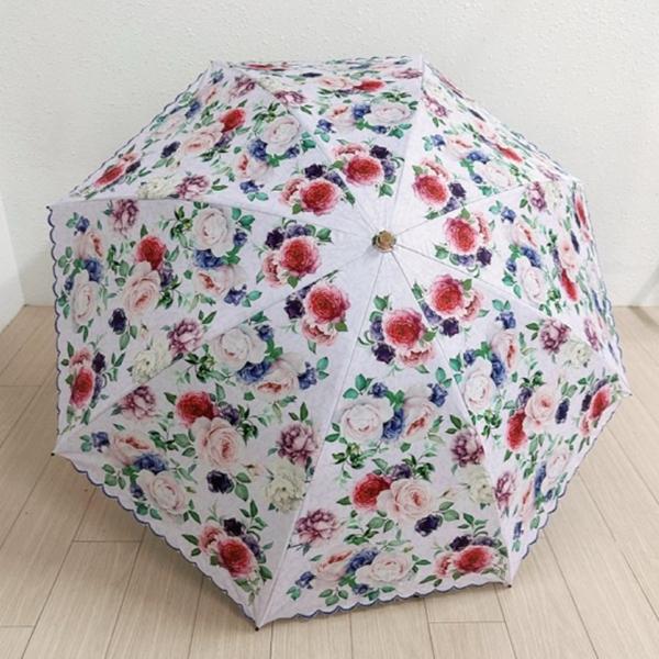 [애슬릿] 암막 장미 양산 우산 반자동 우양산