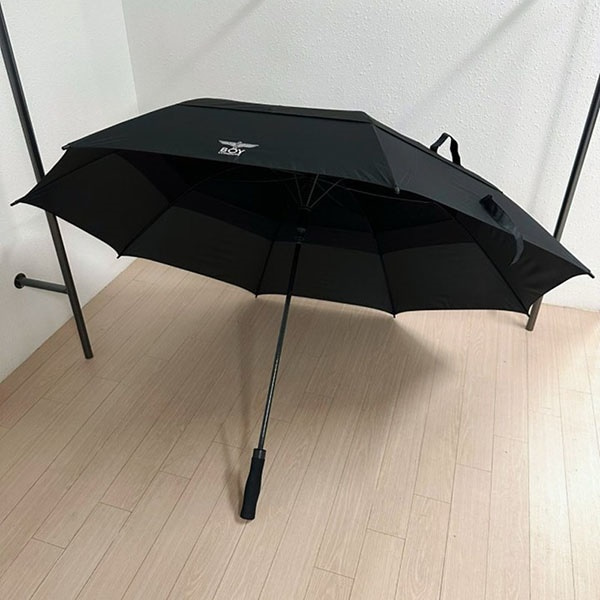 [애슬릿] 튼튼한 심플 블랙 대형 방풍 골프 장우산