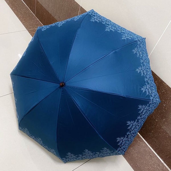 [애슬릿] 꽃 자수 UV 차단 코팅 접이식 양산 우산