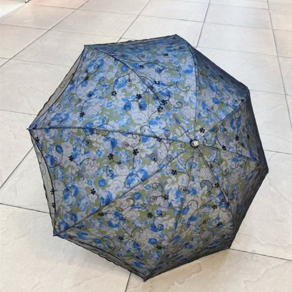 [애슬릿] 이중 꽃 레이스 수동 우산 양산 우양산
