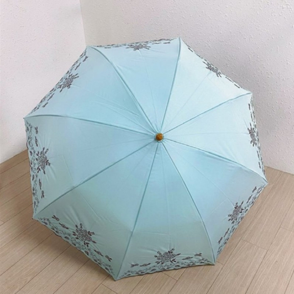 [애슬릿] 장미 꽃 자수 양산 수동 우산 우양산