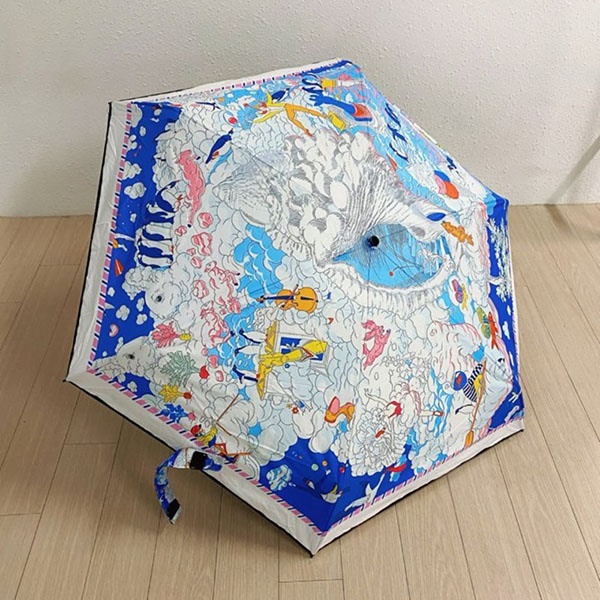[애슬릿] 천사 암막 코팅 5단 햇빛 차단 양산 우산