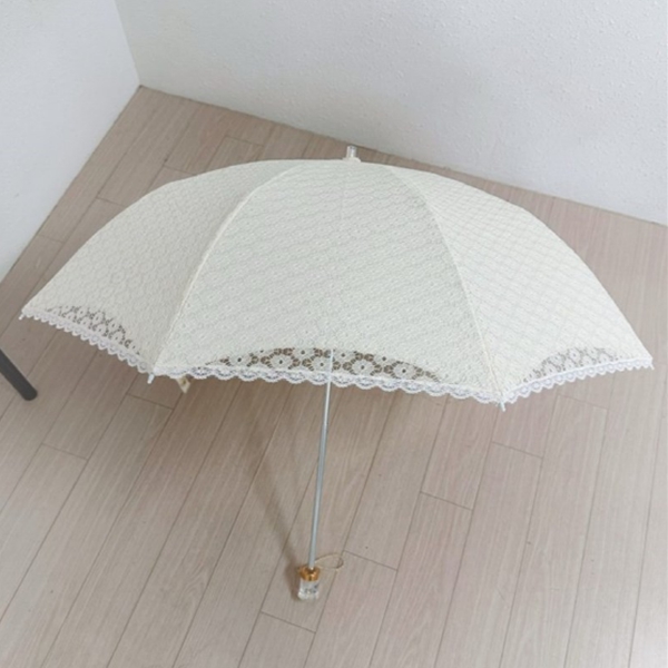 [애슬릿] 수동 레이스 이중 양산 우산 우양산
