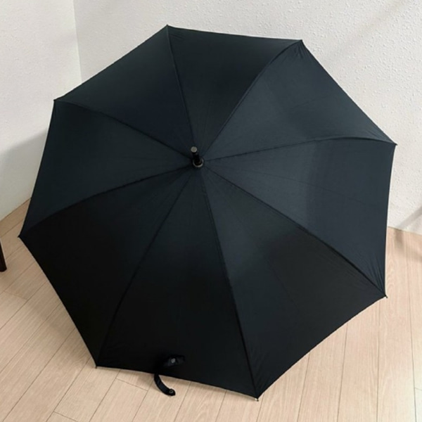 [애슬릿] 곡자 튼튼한 우드 손잡이 자동 우산 장우산
