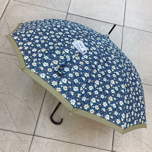 [애슬릿] 꽃 배색 자외선 차단 대형 양산 장우산