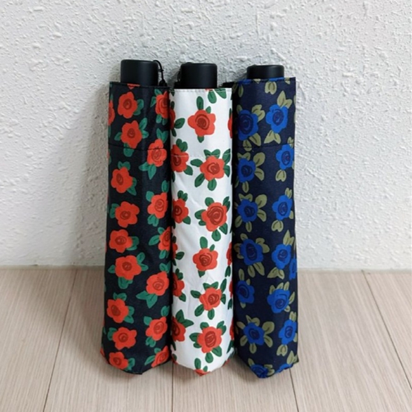 [애슬릿] 장미 암막 수동 양산 우산 우양산
