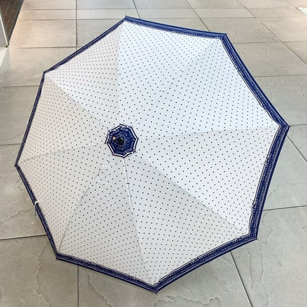 [애슬릿] 도트 레터링 튼튼한 자동 장마 방풍 장우산