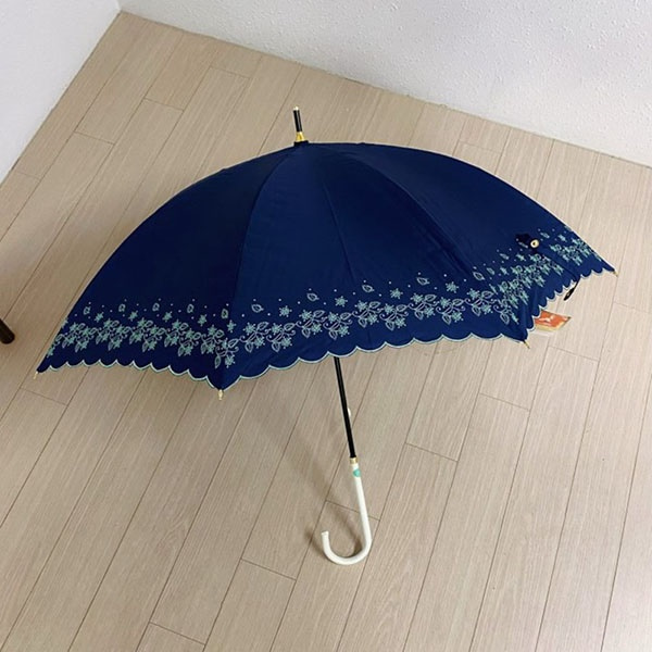 [애슬릿] 나뭇잎 자수 자외선 차단 예쁜 장양산 장우산