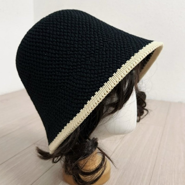 [애슬릿] 벙거지 버킷햇 여름 라인 배색 모자