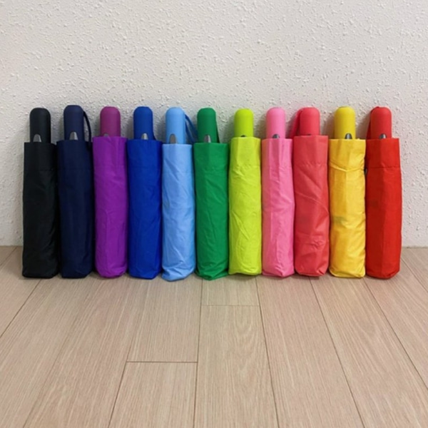[애슬릿] 휴대용 칼라 3단 접이식 자동 우산
