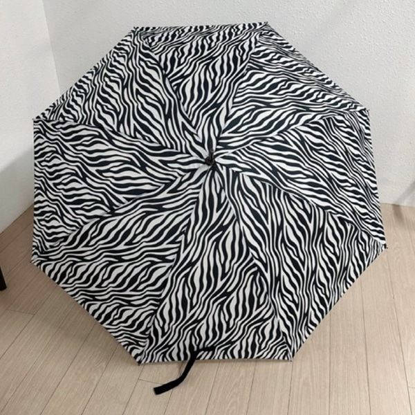 [애슬릿] 지브라 무늬 자동 튼튼한 우산 장우산